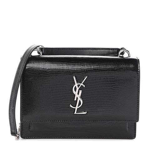 ysl lizard clutch|SAINT LAURENT Calfskin Lizard Embossed Classic Monogram .